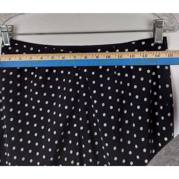 Evan Picón Women's Size 4 Ruffle Knee Length Pencil Skirt Black White Polka Dots - Picture 6 of 10